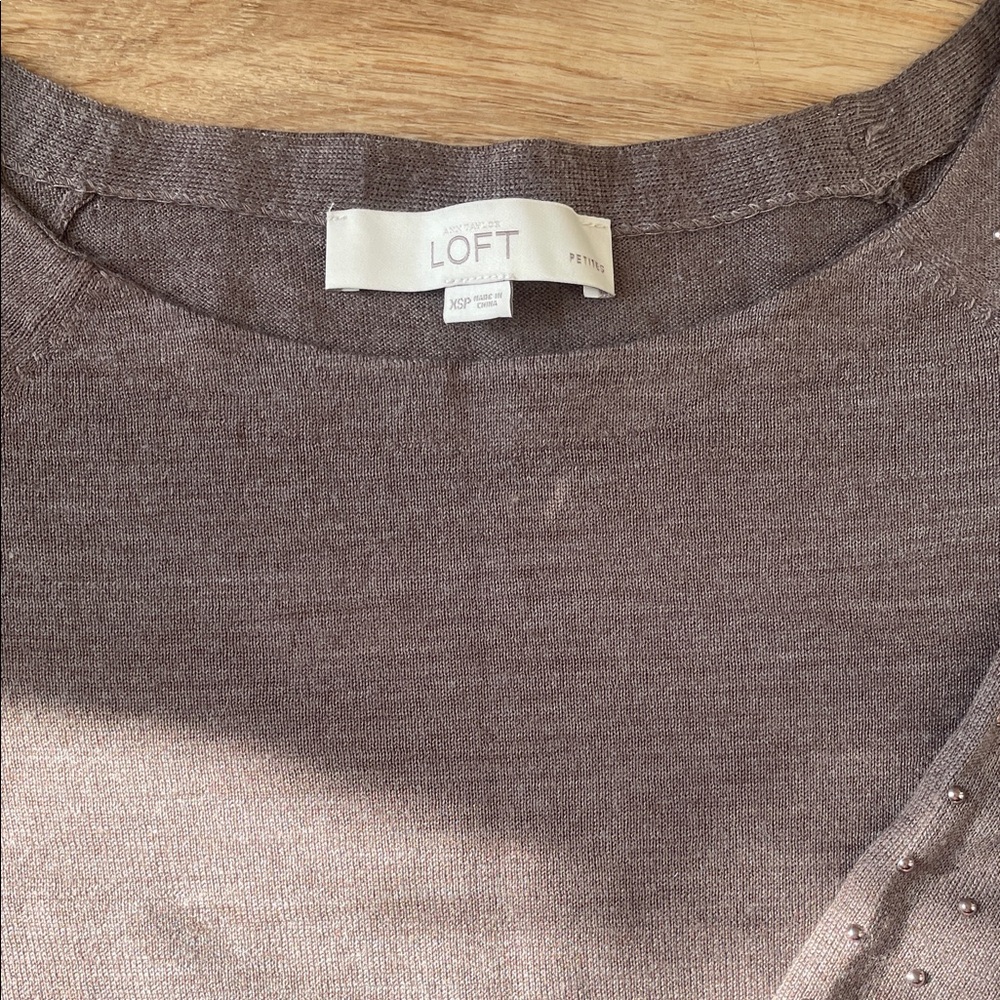 LOFT Women's Taupe Sweatshirt